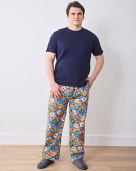 Bagels & Schmear - Men's Long PJ Pants - Brunch Blues