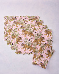 Bagheera - Set of 4 Placemats & Napkins - Blush