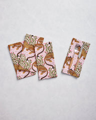 Bagheera - Set of 4 Dinner Napkins - Blush