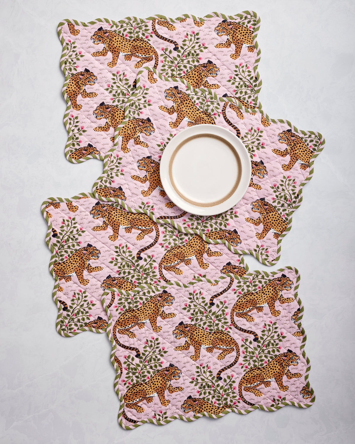 Bagheera - Set of 4 Placemats - Blush