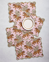 Bagheera - Set of 4 Placemats - Blush