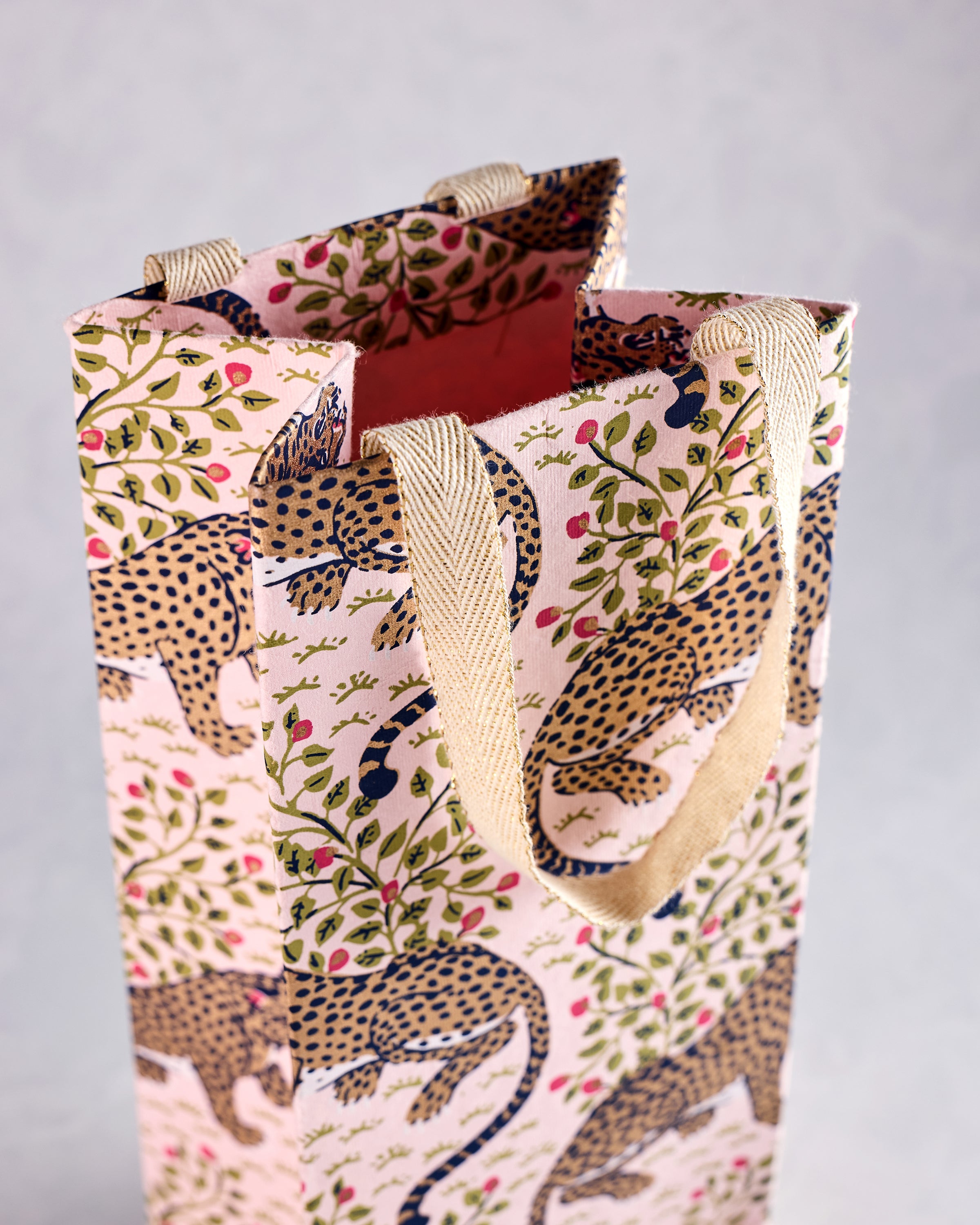 Bagheera - Handmade Wine Bottle Bag - Blush