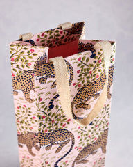 Bagheera - Handmade Wine Bottle Bag - Blush