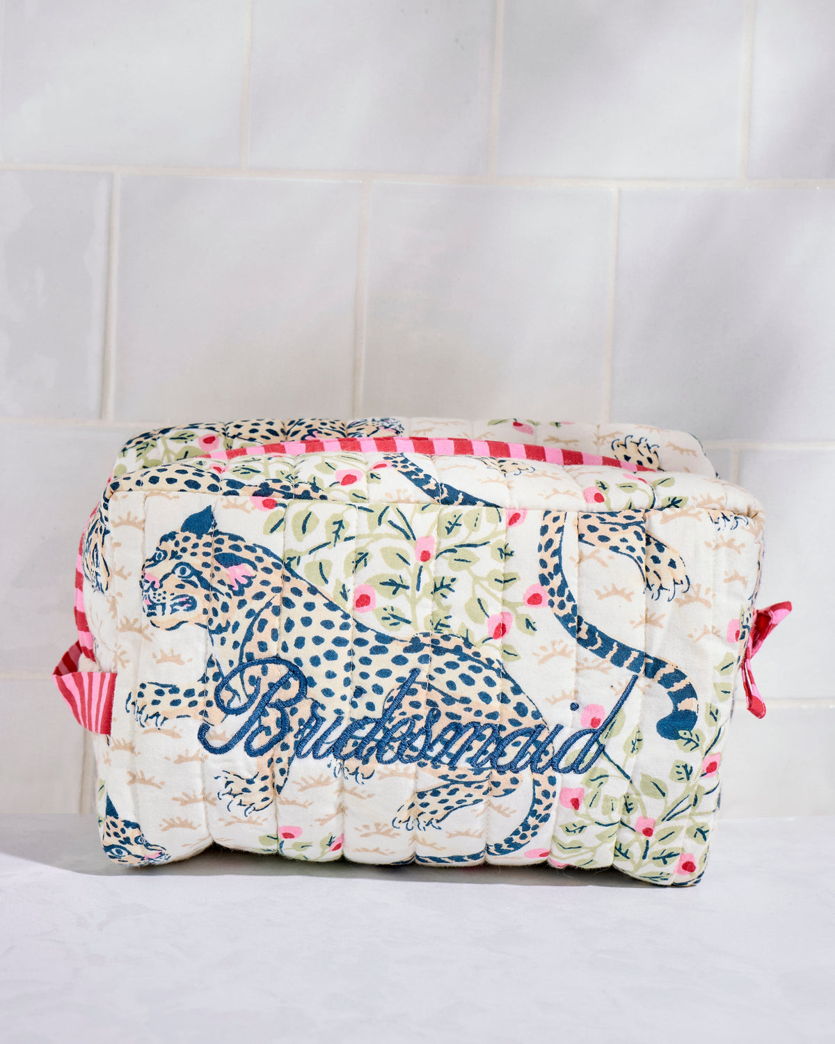 Bagheera - Quilted Bridesmaid Pouch - Wedding Cake