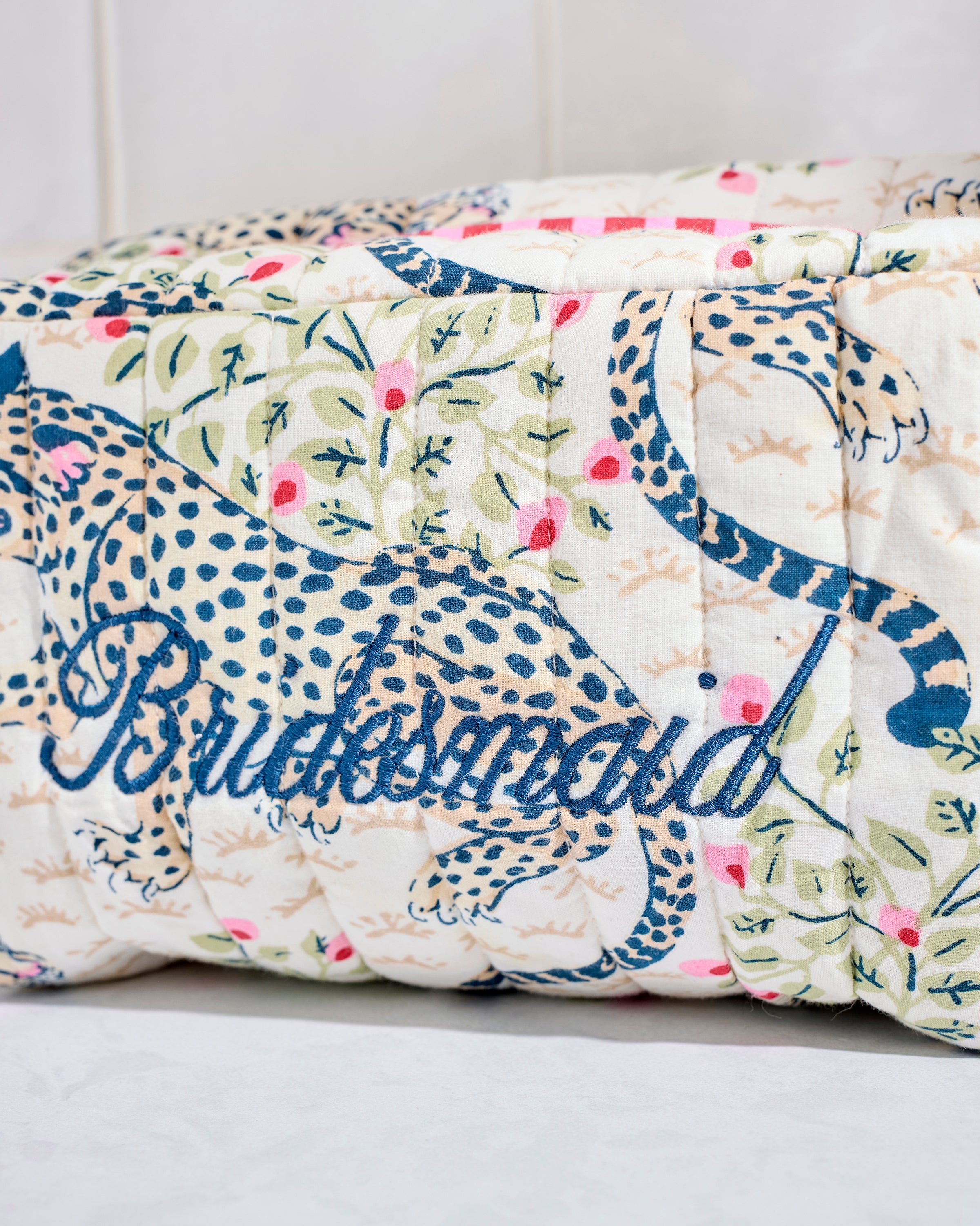 Bagheera - Quilted Bridesmaid Pouch - Wedding Cake