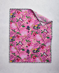 Bird & Blossom - Tea Towels Set of 2 - Fuchsia Berry