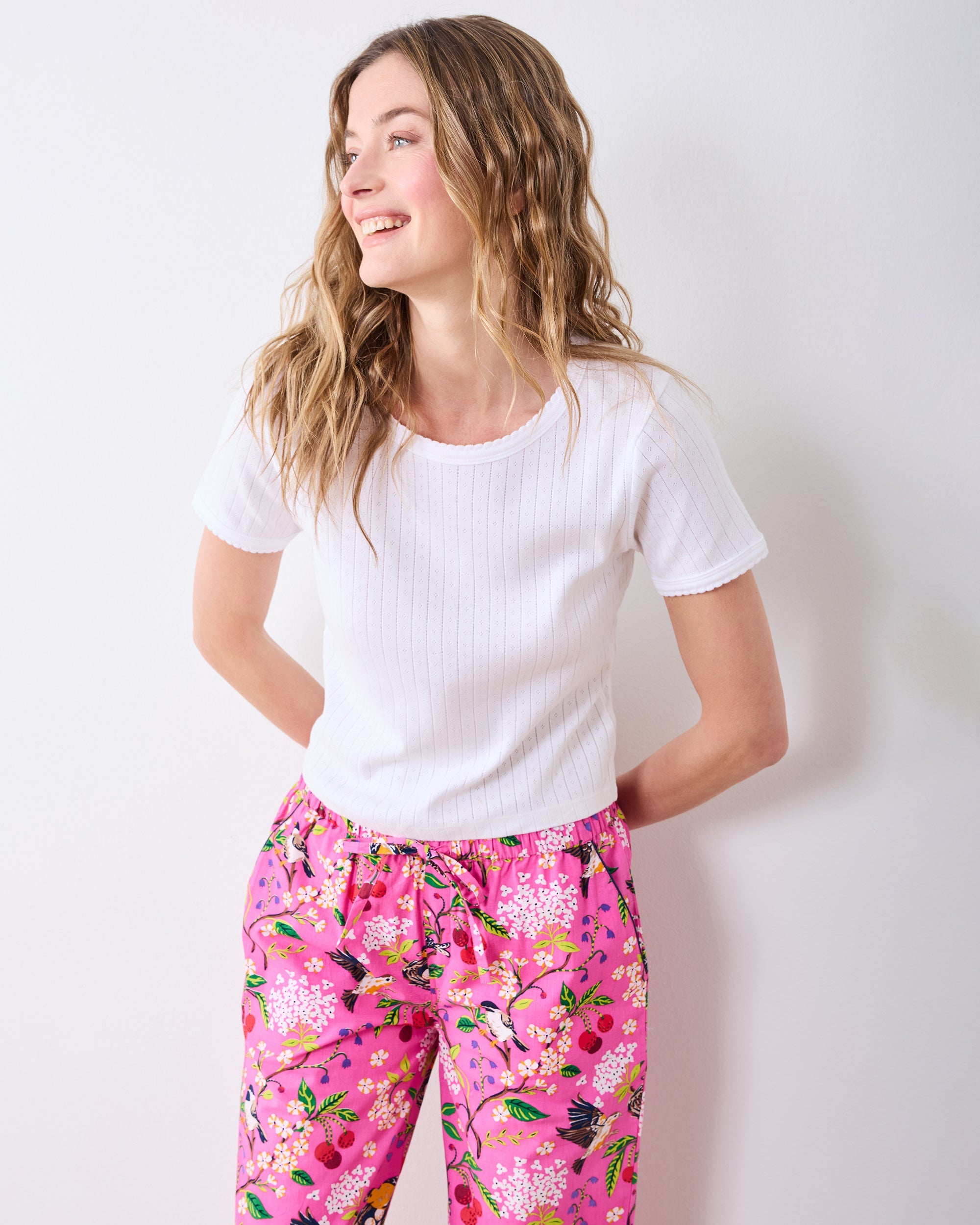 Bird & Blossom - PJ Pant - Fuchsia Berry