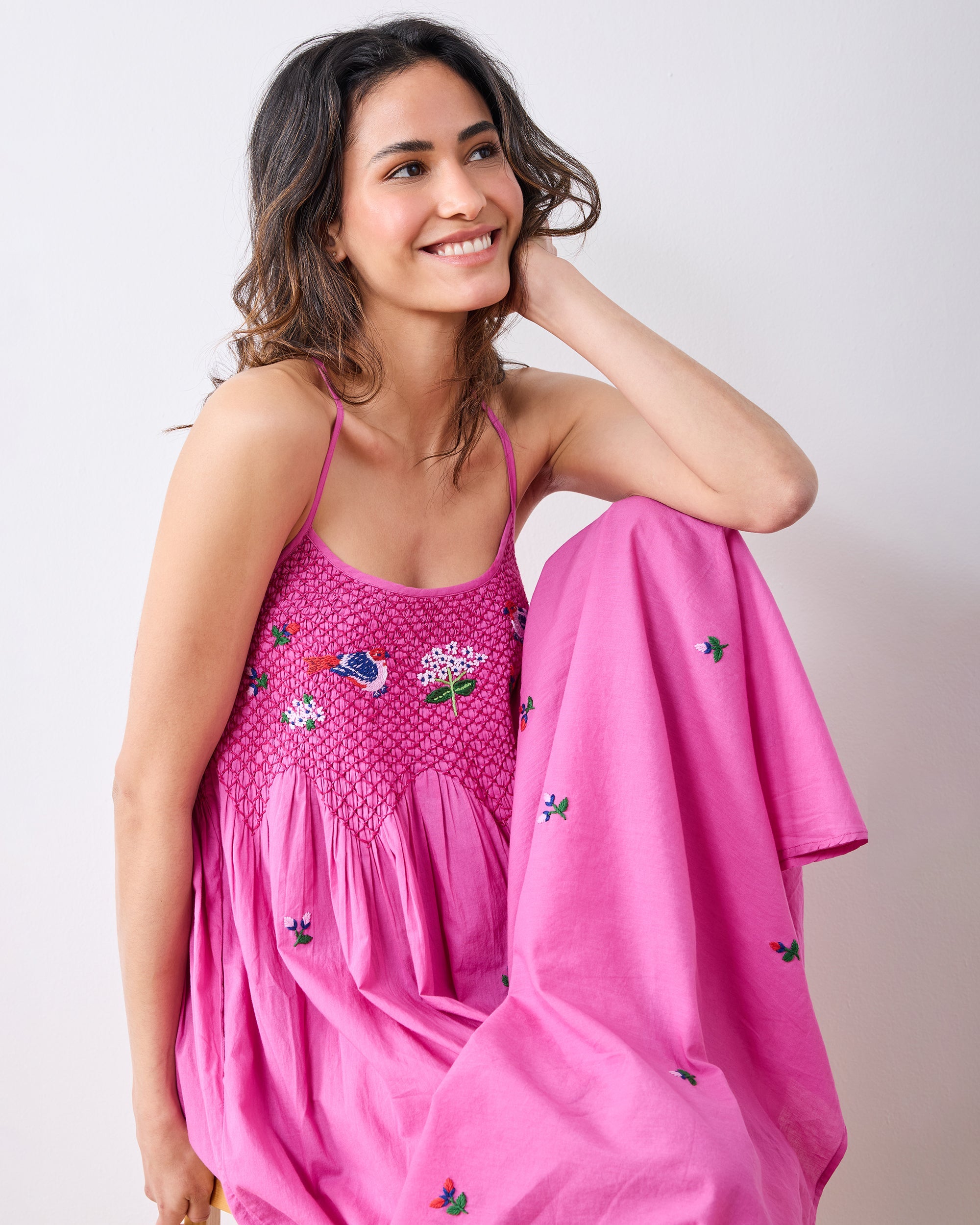 Bird & Blossom - Naya Nightie - Fuchsia Berry