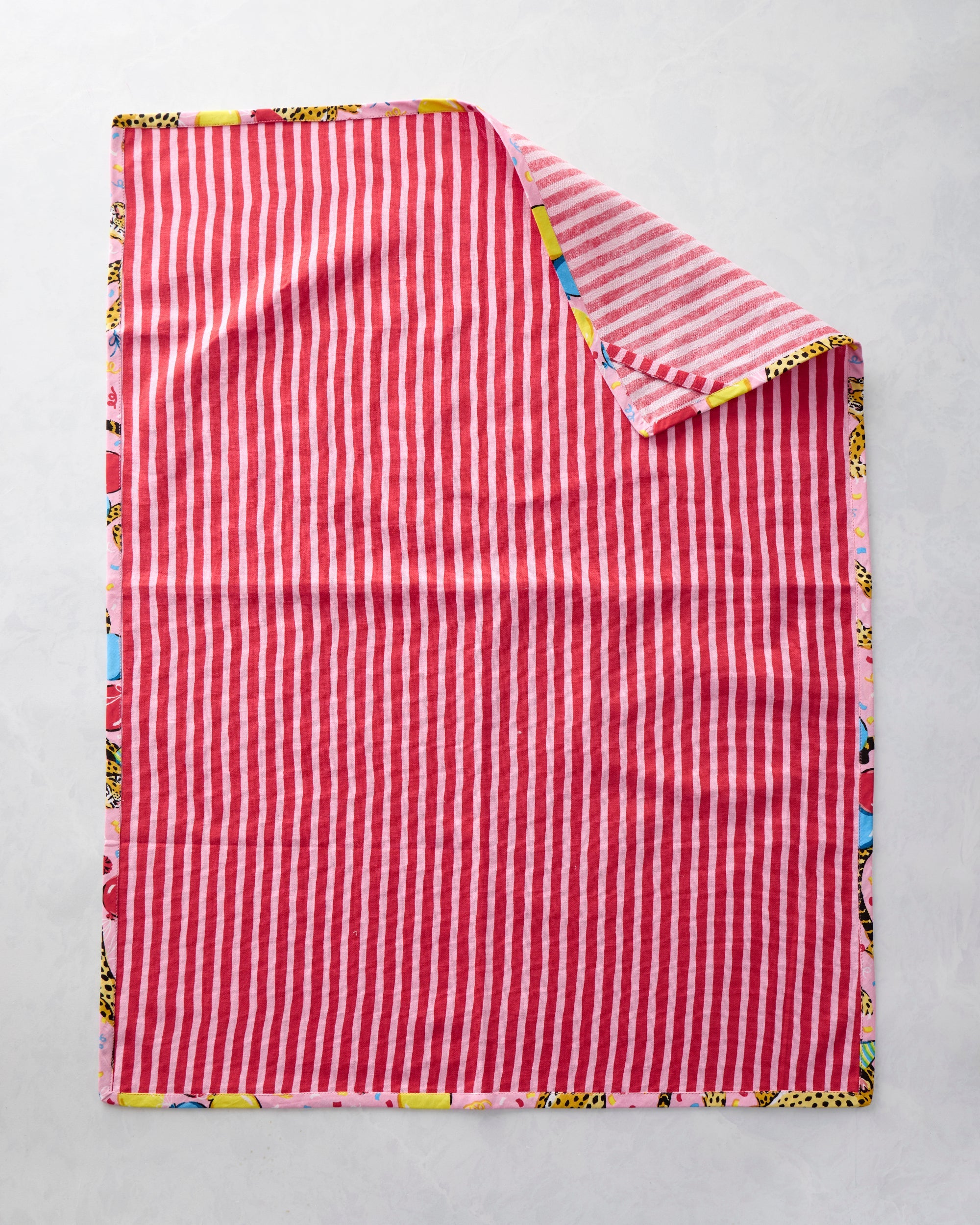 Birthday Bagheera - Tea Towels Set Of 2 - Pink Confetti