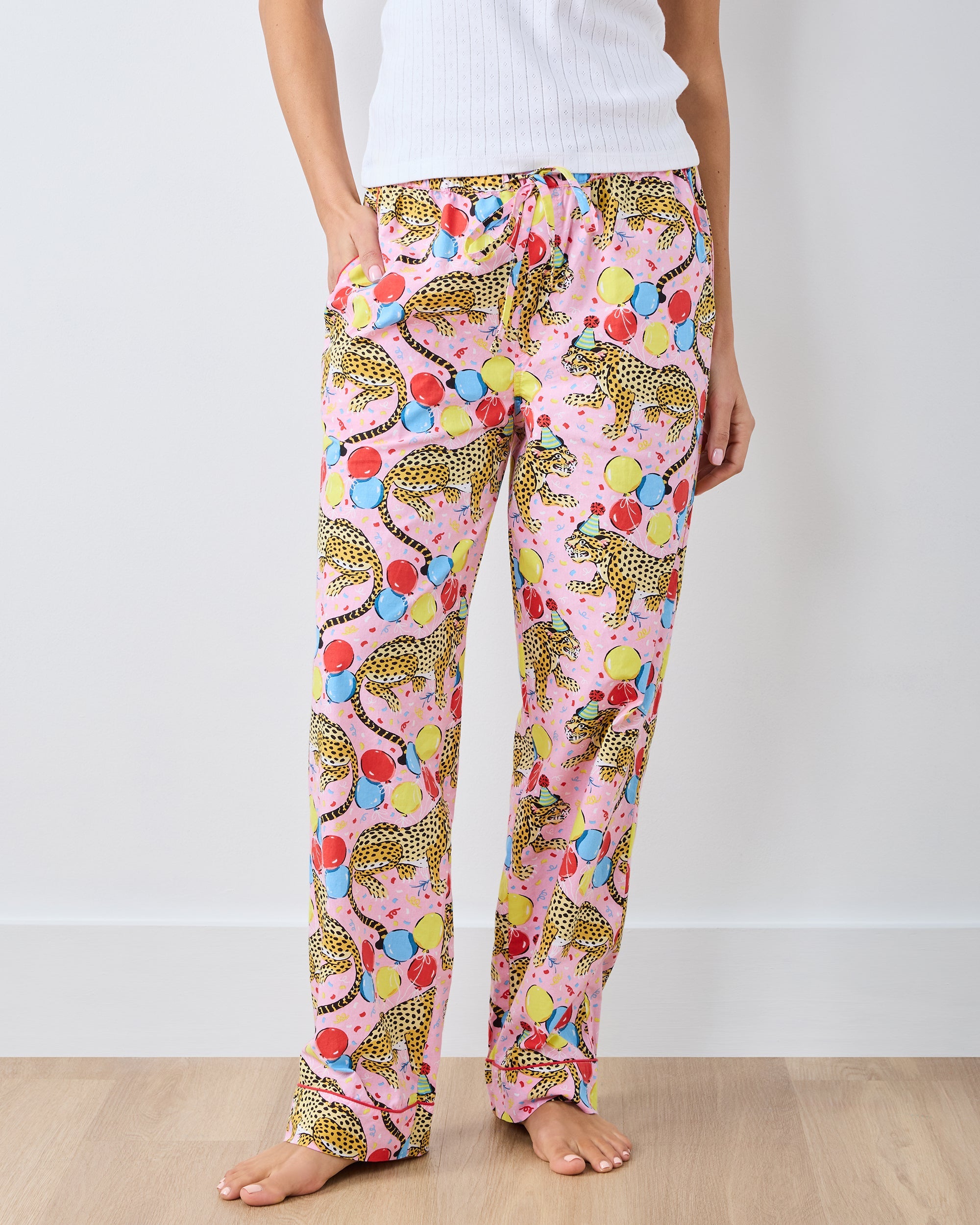 Birthday Bagheera - PJ Pant - Pink Confetti