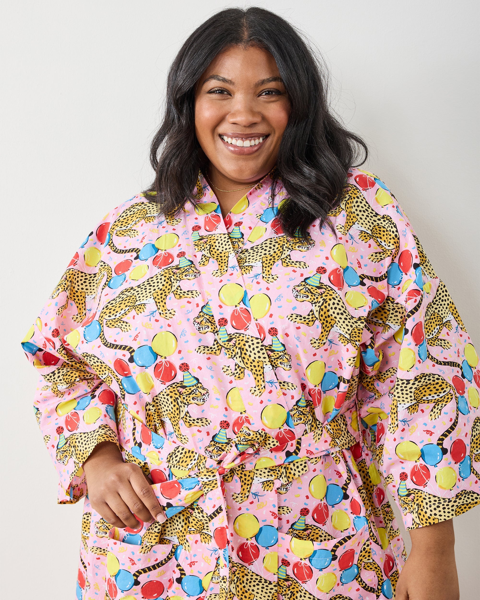 Birthday Bagheera - Long Robe - Pink Confetti
