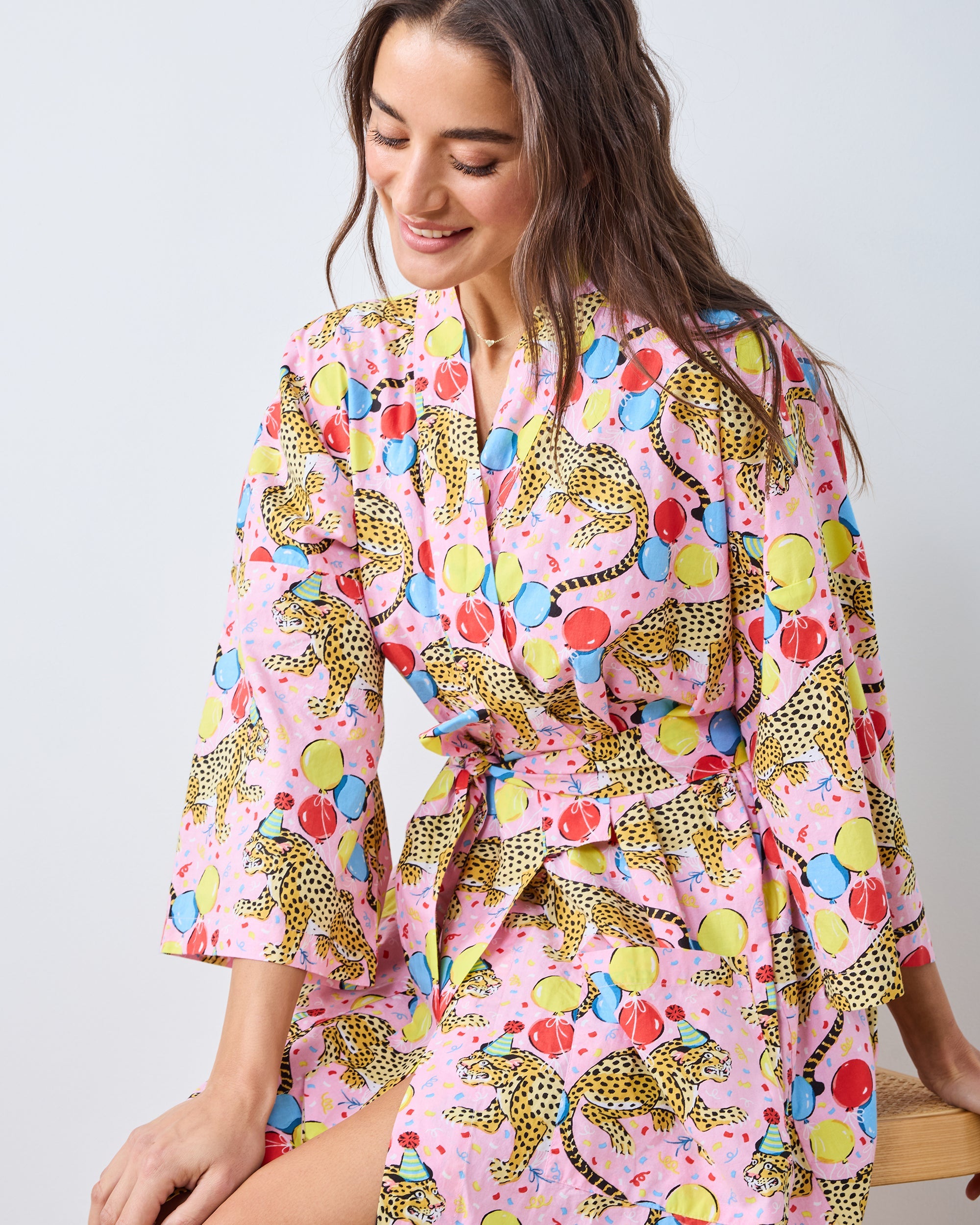 Birthday Bagheera - Long Robe - Pink Confetti