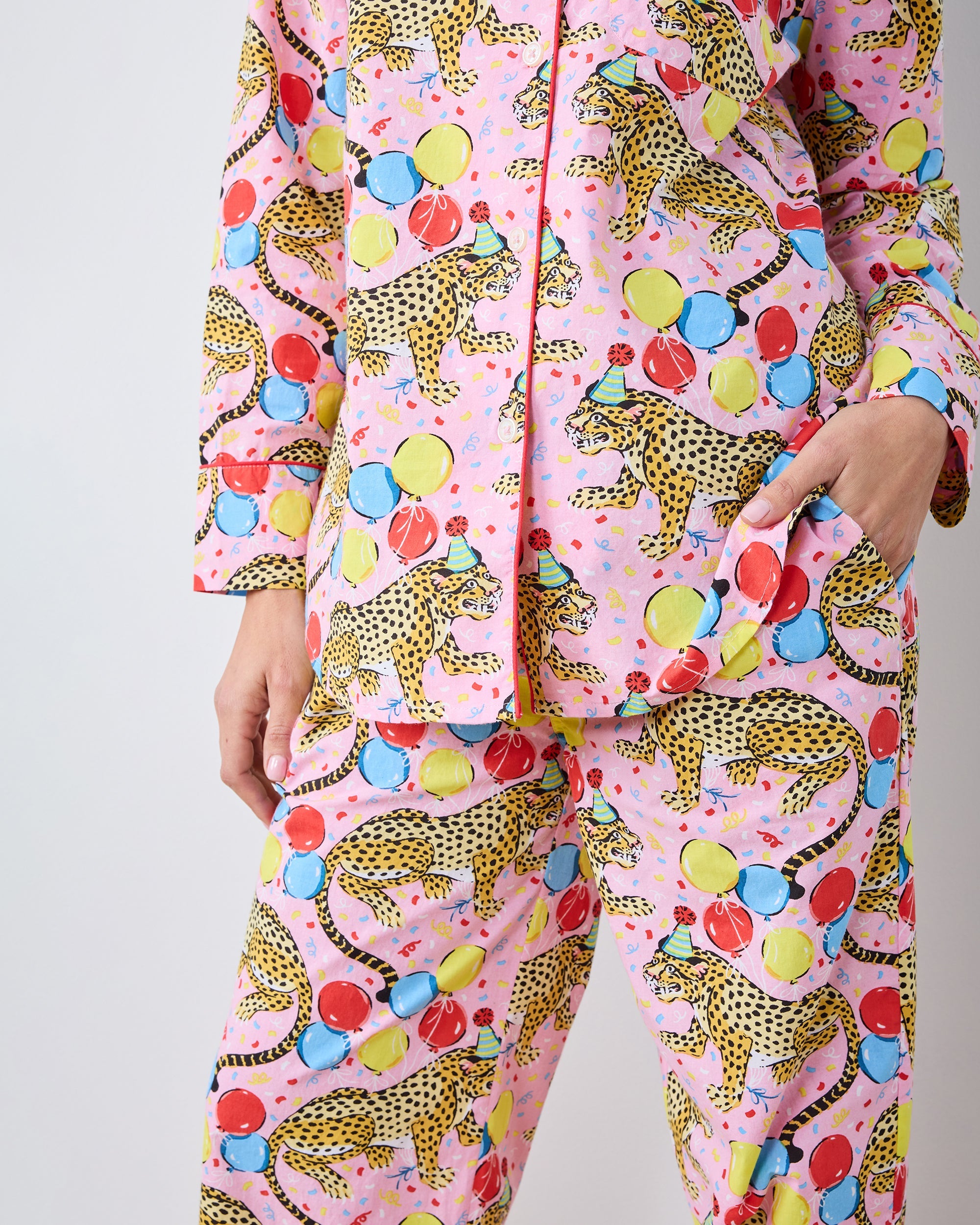 Birthday Bagheera - Long PJ Set - Pink Confetti