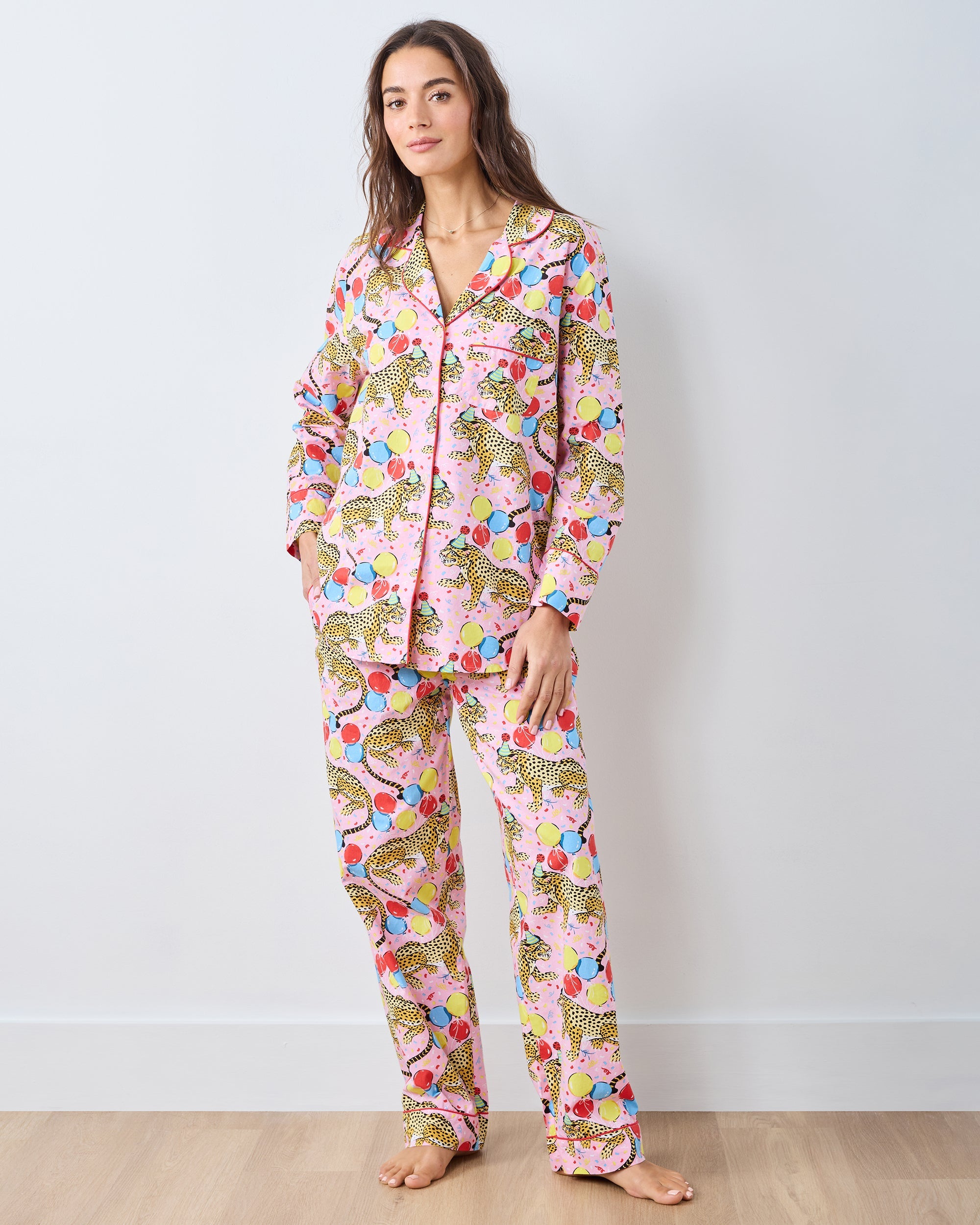 Birthday Bagheera - Long PJ Set - Pink Confetti