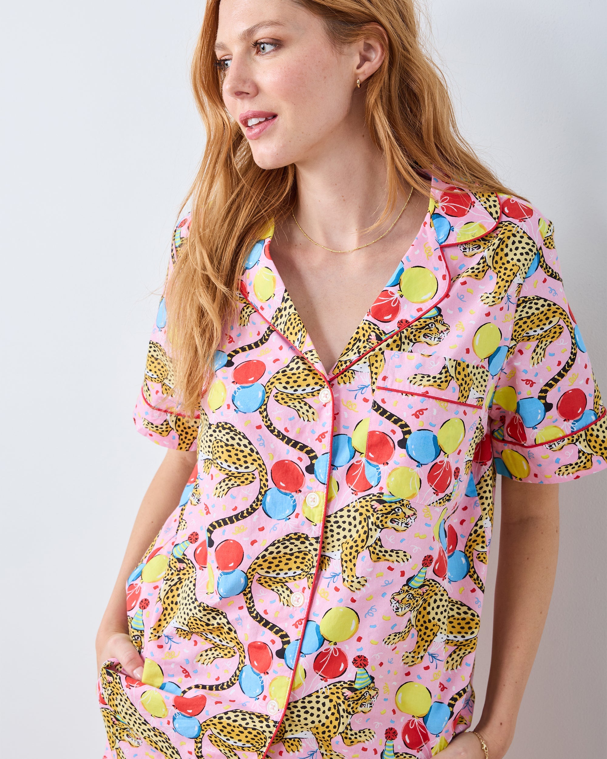 Birthday Bagheera - Short PJ Set - Pink Confetti