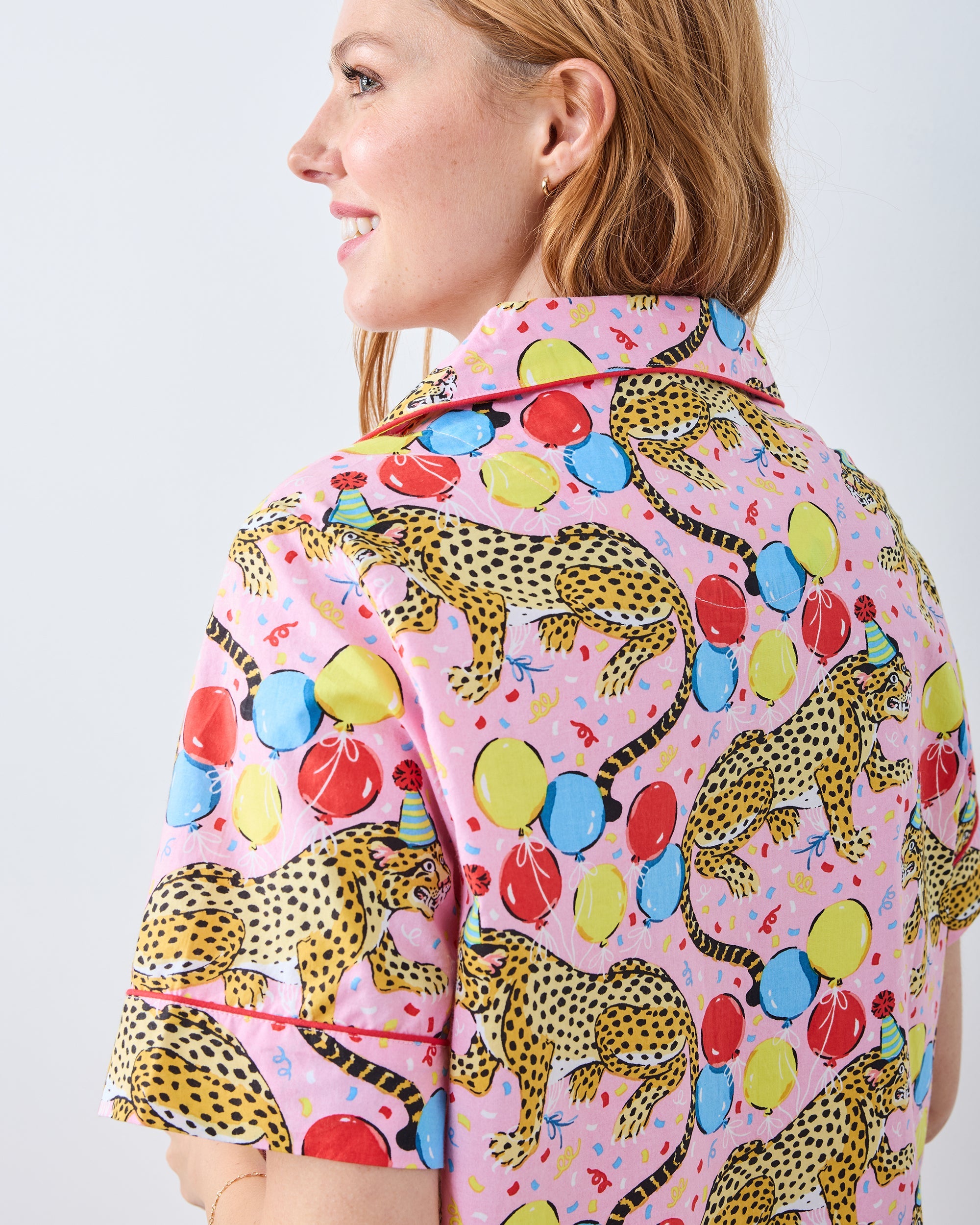 Birthday Bagheera - Short PJ Set - Pink Confetti