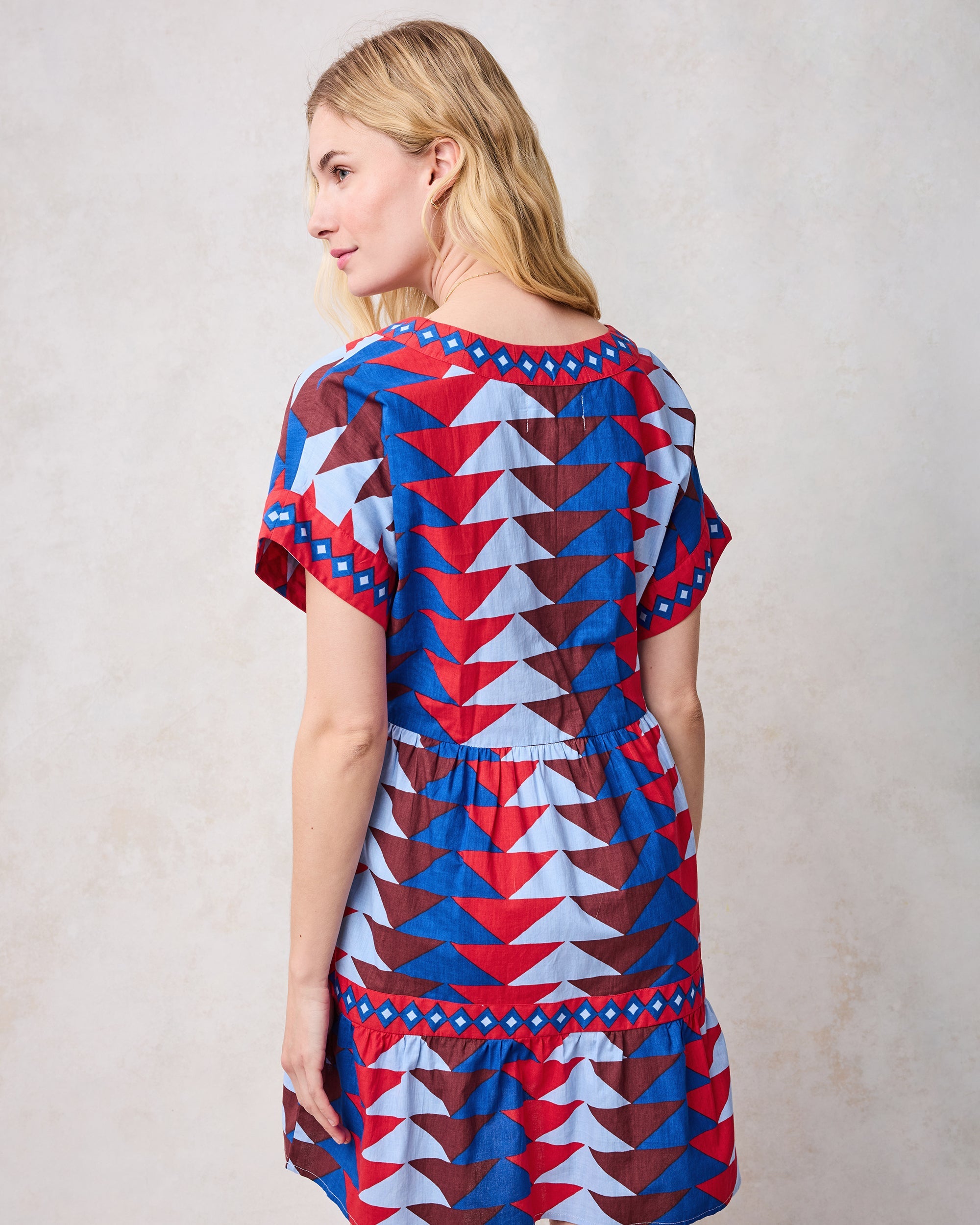 Canyon Geo - Atlantic Dress - Arizona Blue