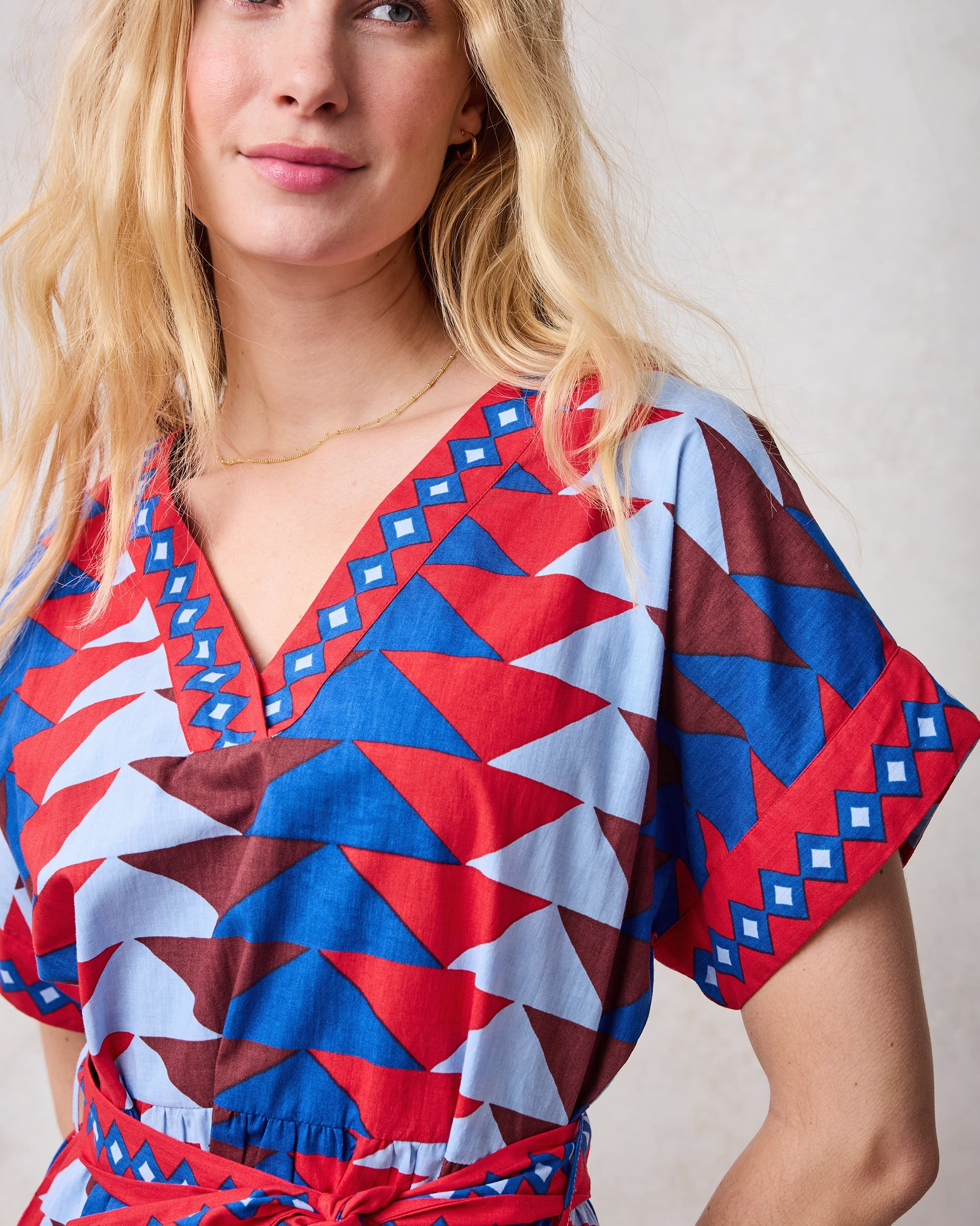 Canyon Geo - Atlantic Dress - Arizona Blue