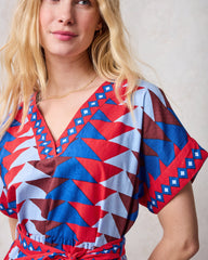 Canyon Geo - Atlantic Dress - Arizona Blue