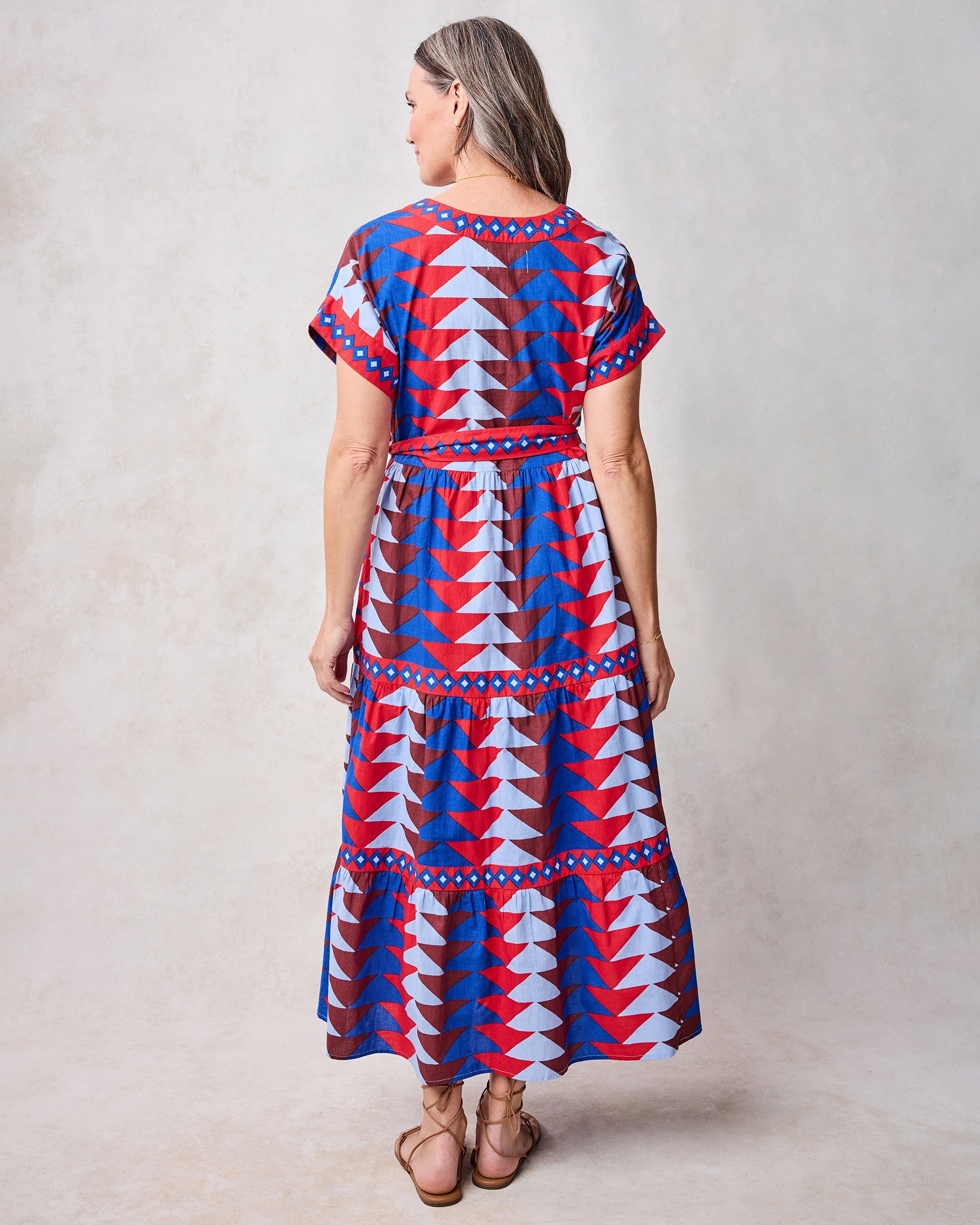 Canyon Geo - Harbour Dress - Arizona Blue