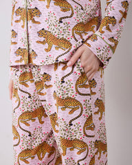 Bagheera - Organic Pima Modal Knit Long PJ Set - Blush