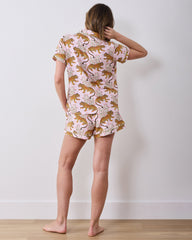 Bagheera - Organic Pima Modal Knit Short PJ Set - Blush