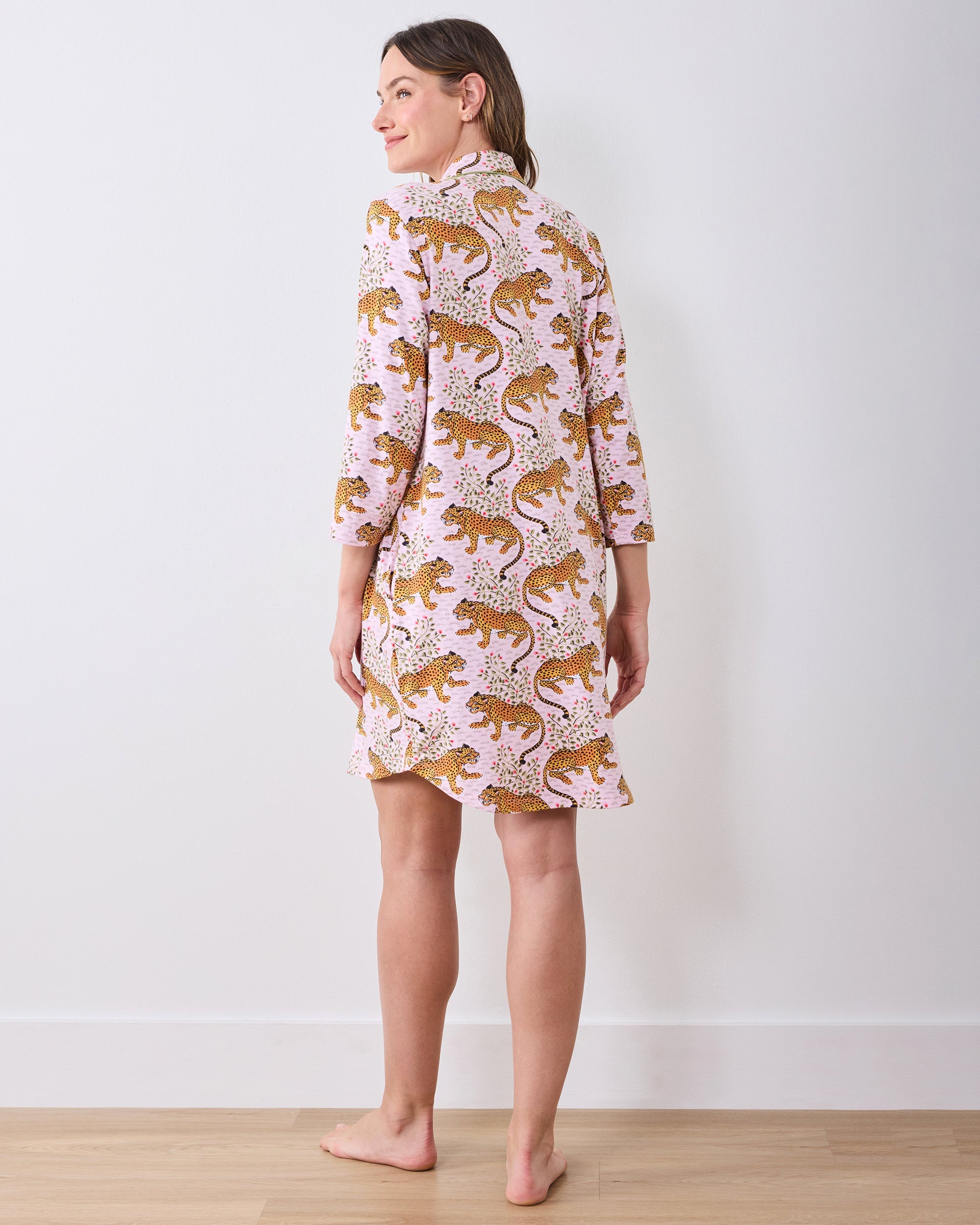 Bagheera - Organic Pima Modal Knit Sleep Shirt - Blush