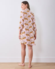 Bagheera - Organic Pima Modal Knit Sleep Shirt - Blush