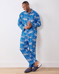Bagheera - Men's Long PJ Set - Indigo