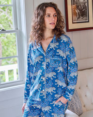 Bagheera - Organic Pima Modal Knit Long PJ Set - Indigo