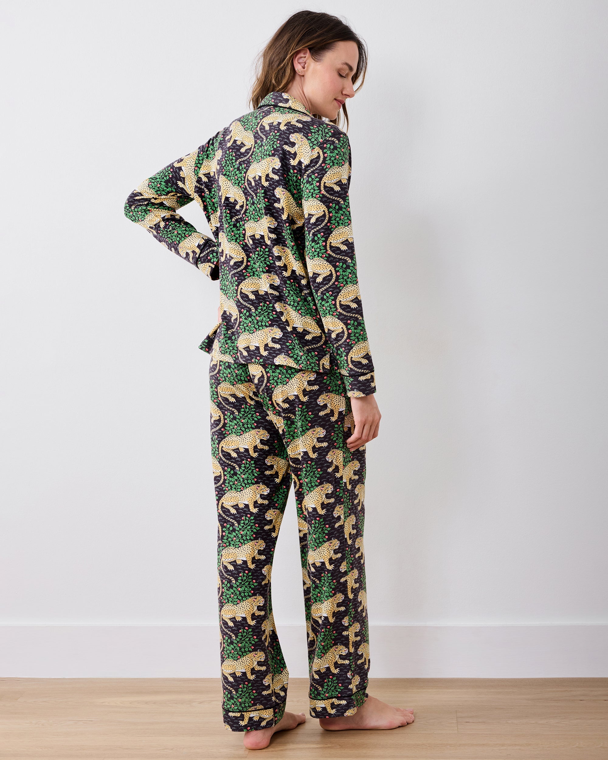 Bagheera - Organic Pima Modal Knit Long PJ Set - Ink