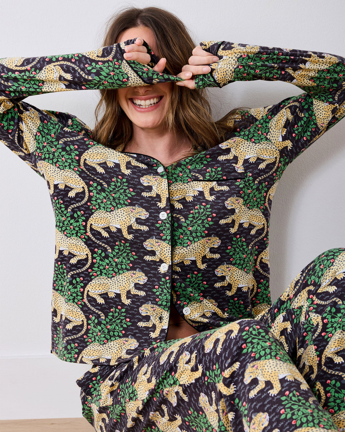Bagheera - Organic Pima Modal Knit Long PJ Set - Ink