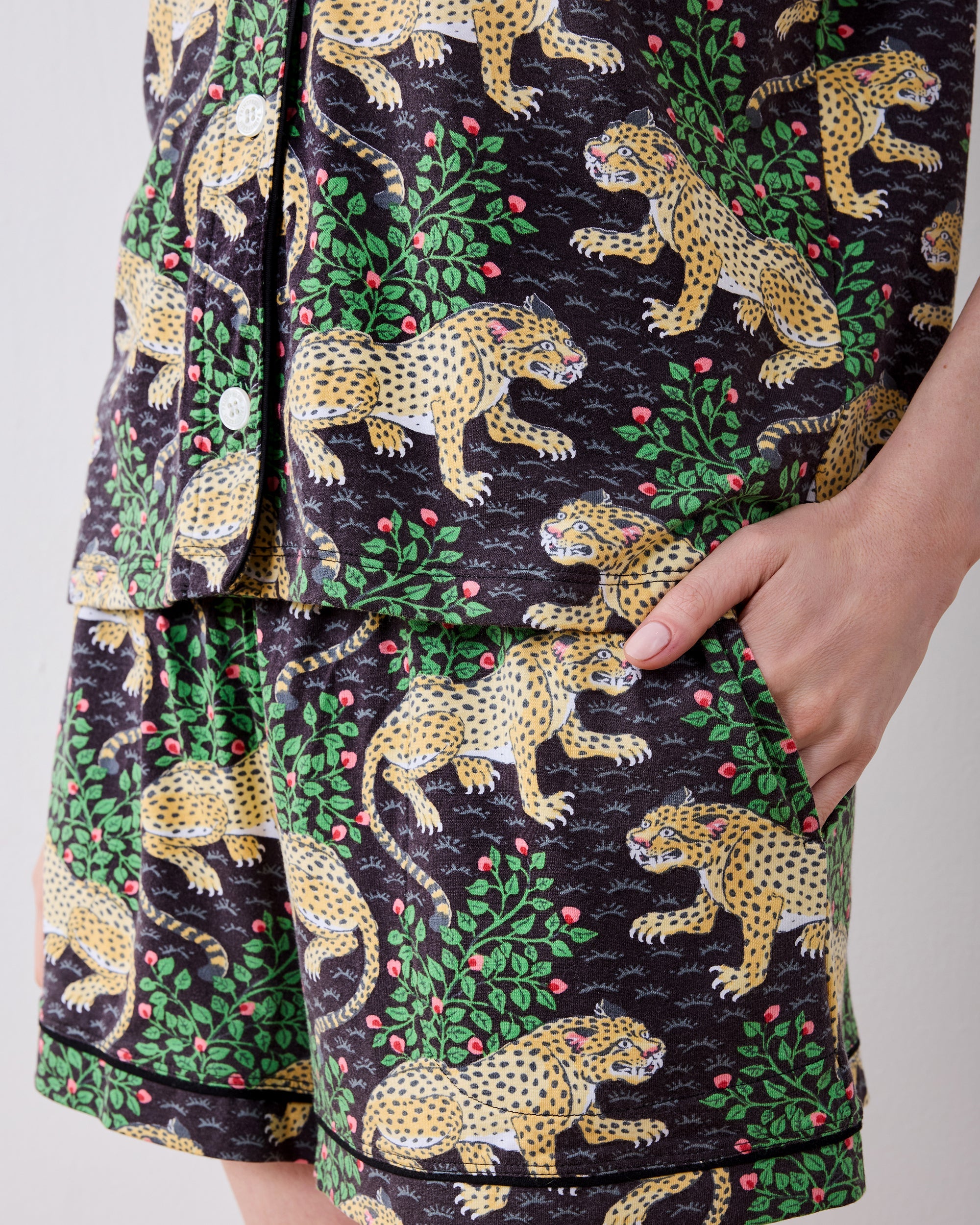 Bagheera - Organic Pima Modal Knit Short PJ Set - Ink