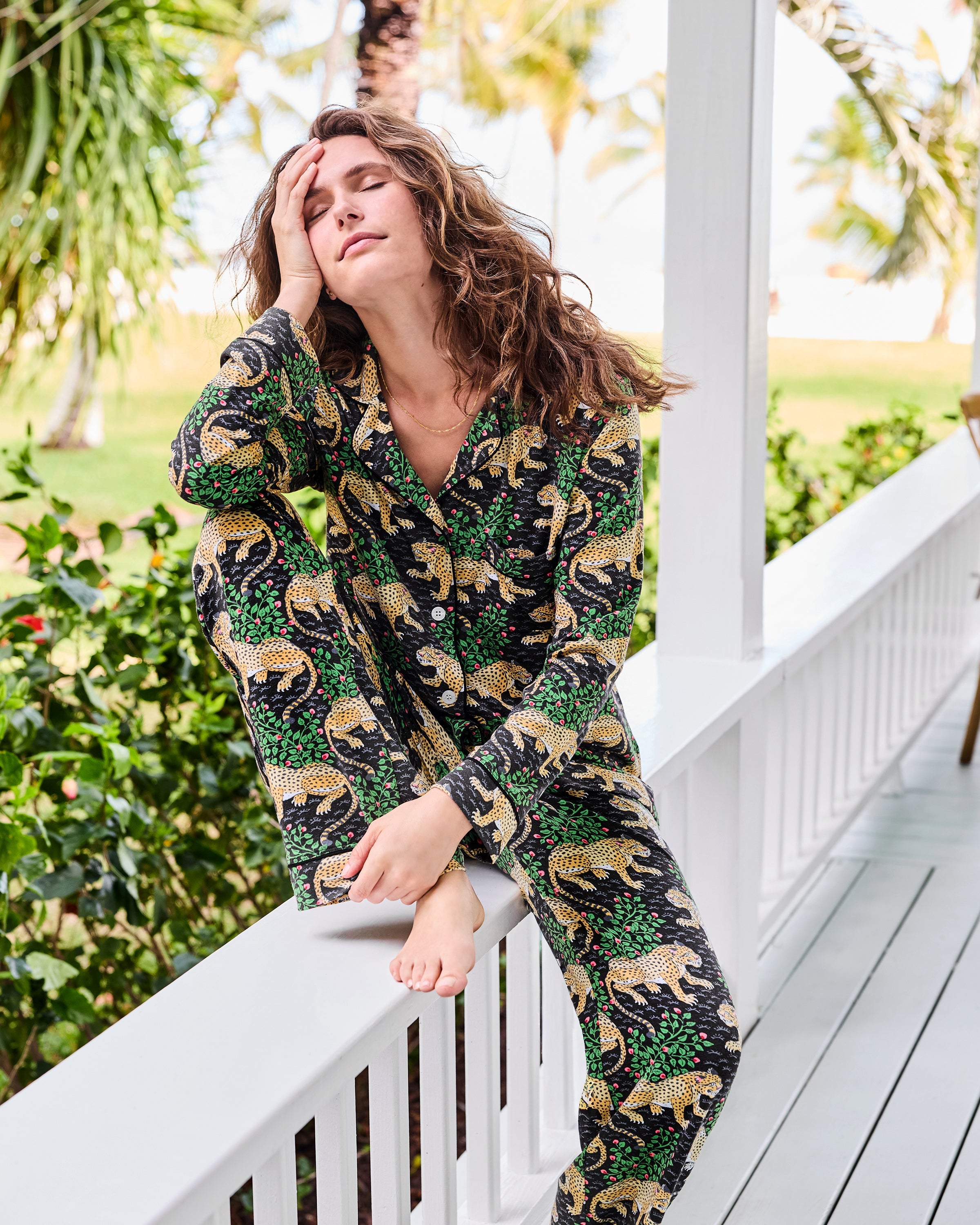 Bagheera - Organic Pima Modal Knit Long PJ Set - Ink