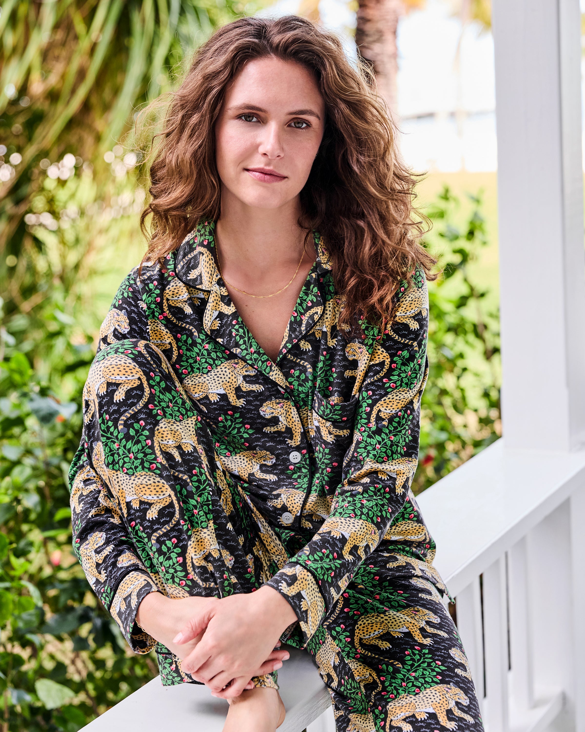 Bagheera - Organic Pima Modal Knit Long PJ Set - Ink