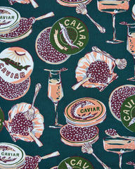 Champagne & Caviar - Oven Mitt - Peacock Feather