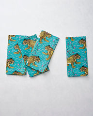 Bagheera - Dinner Napkins Set Of 4 - Turquoise