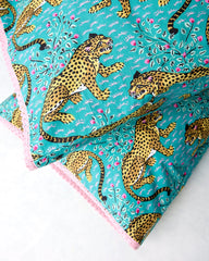 Bagheera - Set of 2 Pillowcase - Turquoise