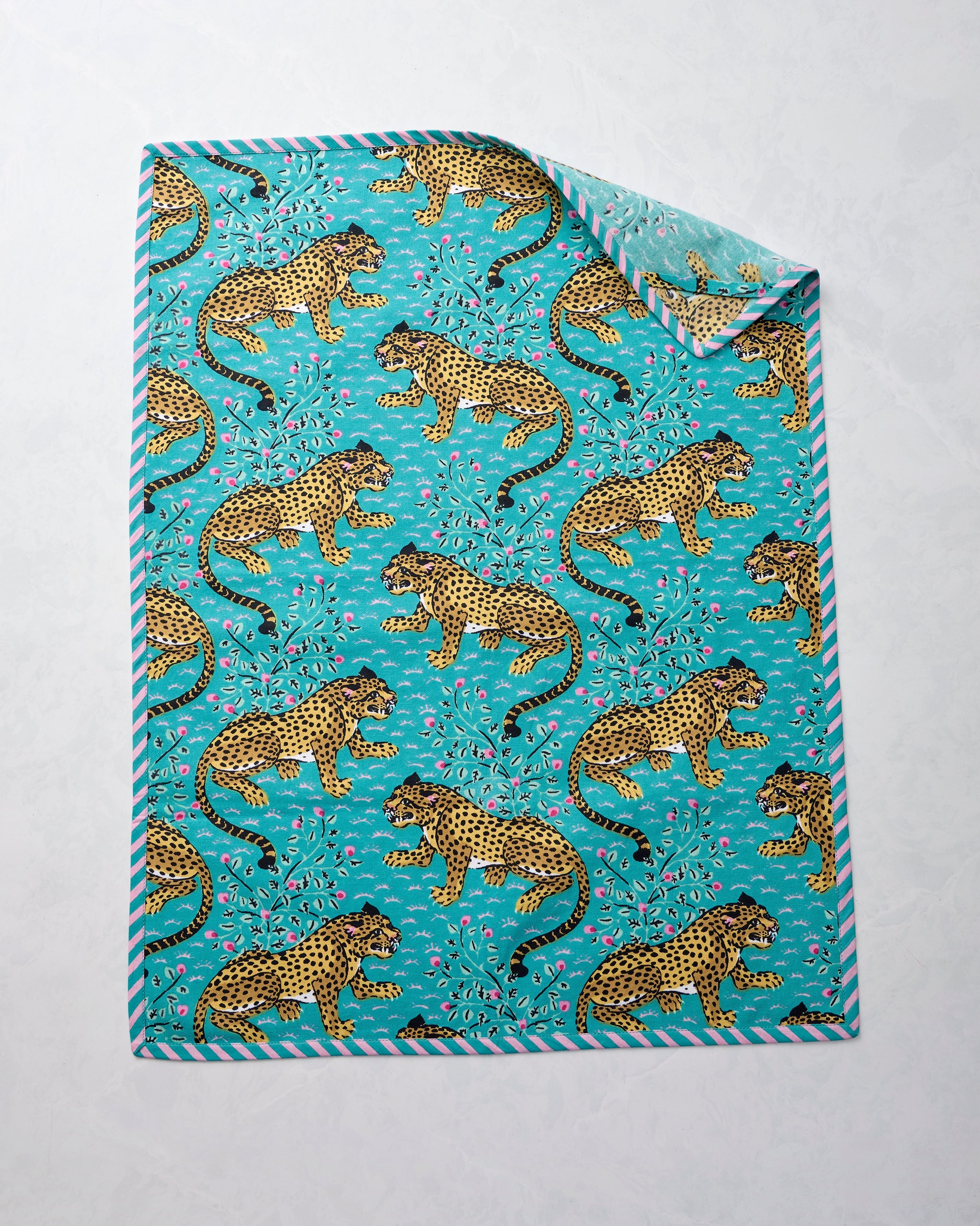 Bagheera - Tea Towels Set of 2 - Turquoise