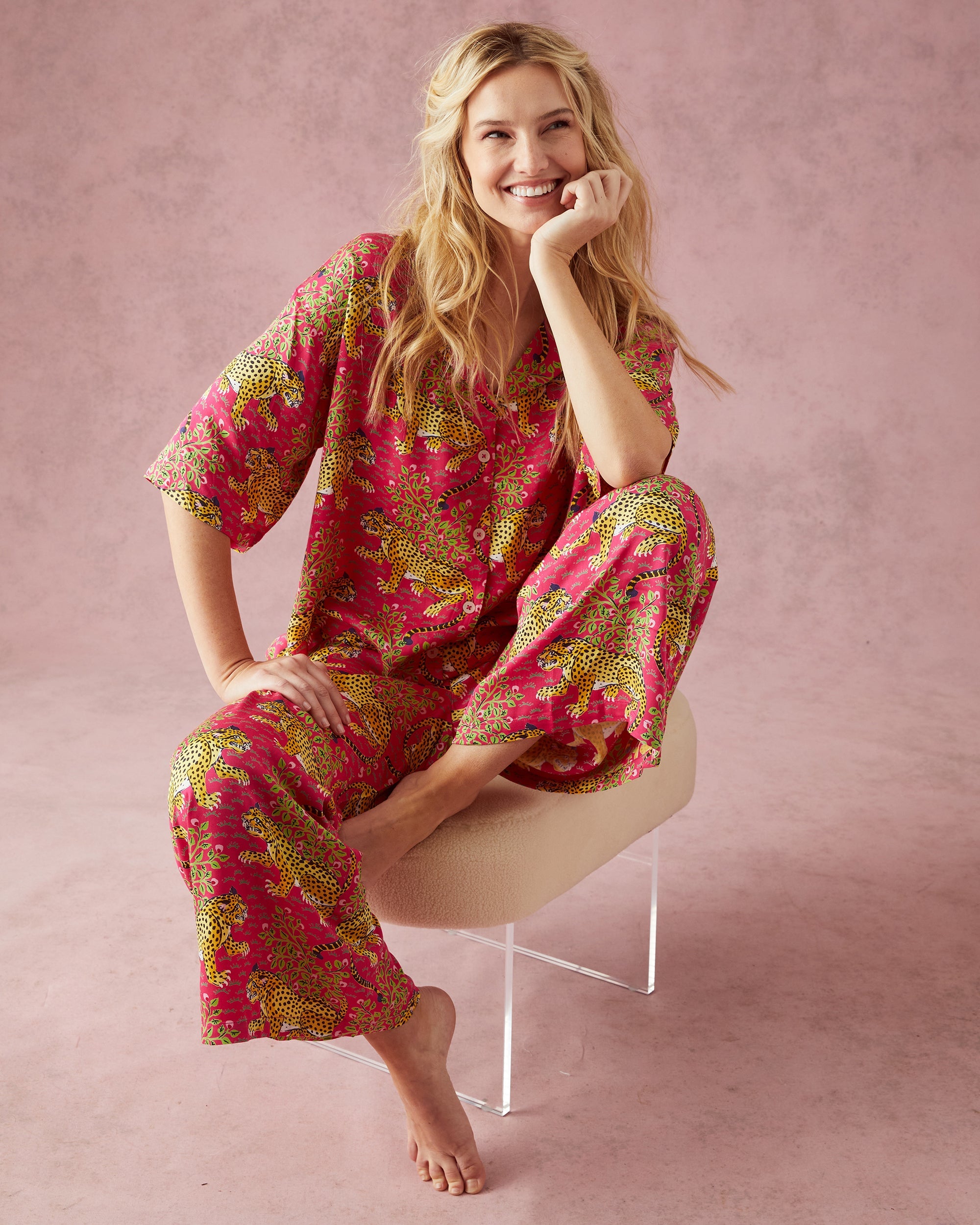 Bagheera - Tall Eco Satin Wildest Dreams Set - Hot Pink