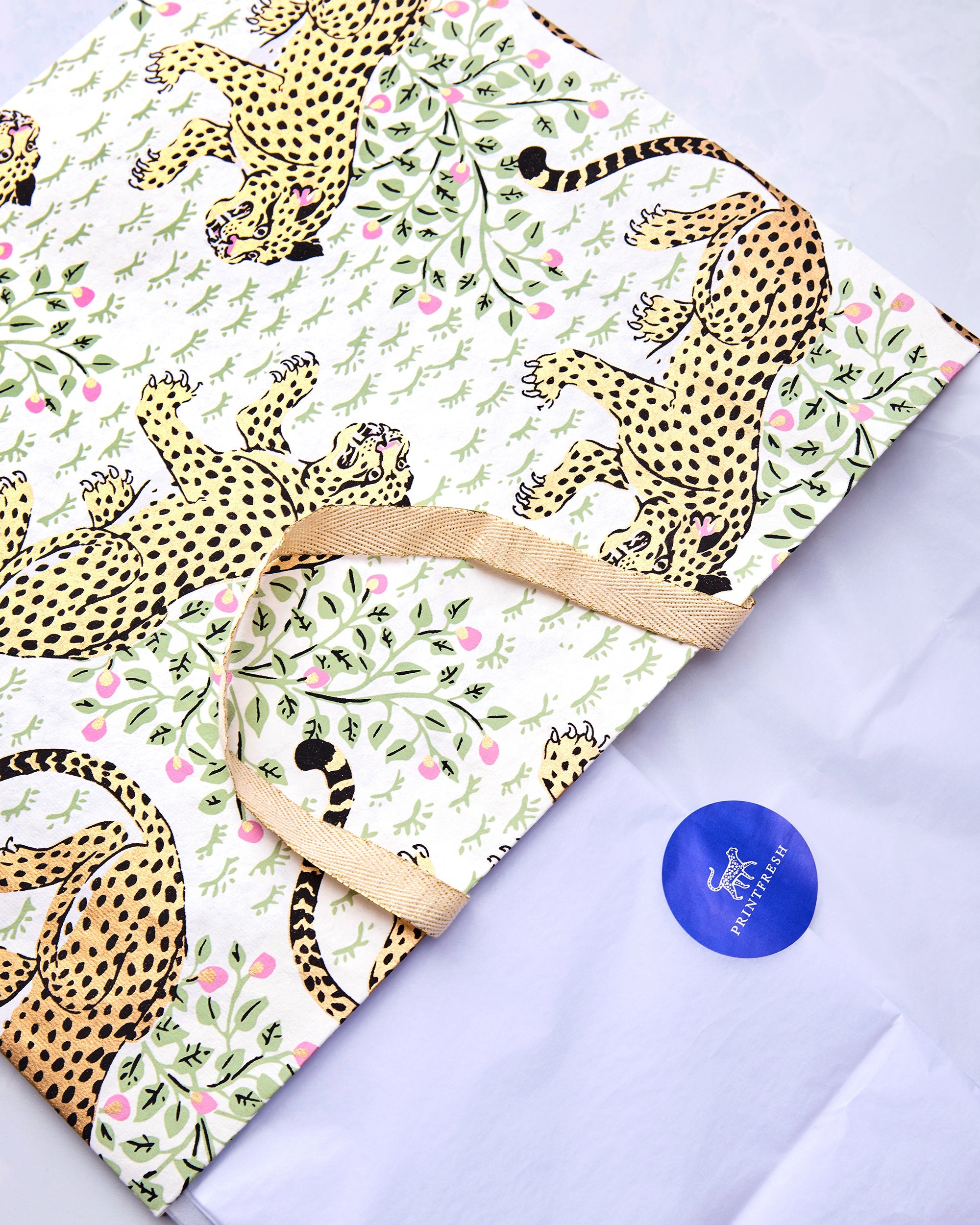 Bagheera - Handmade Gift Bag - Cream