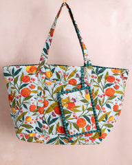 Butterfly Grove - Weekend Bag With Pouch - Soft Blue