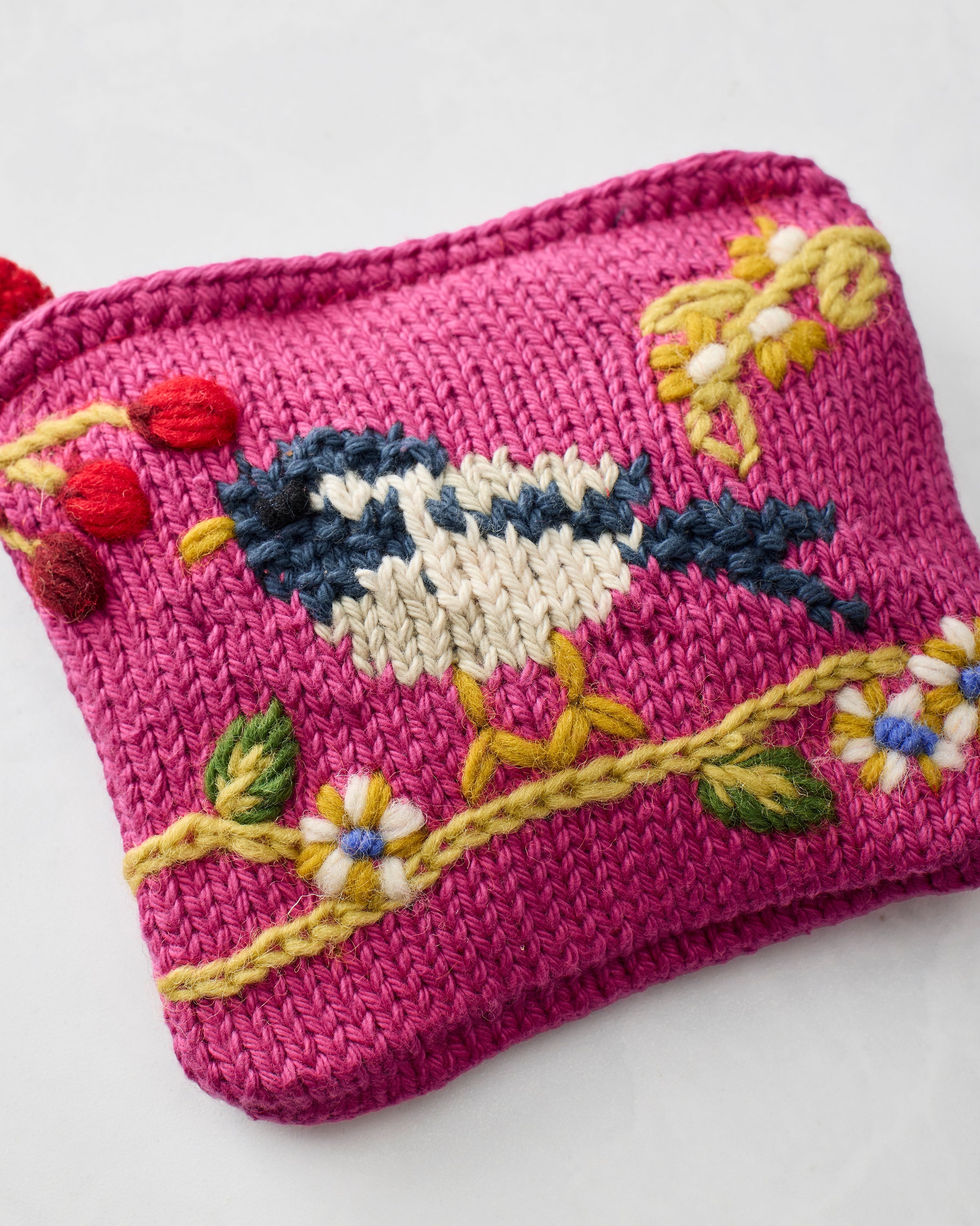 Bird & Blossom - Bird Pouch - Pink