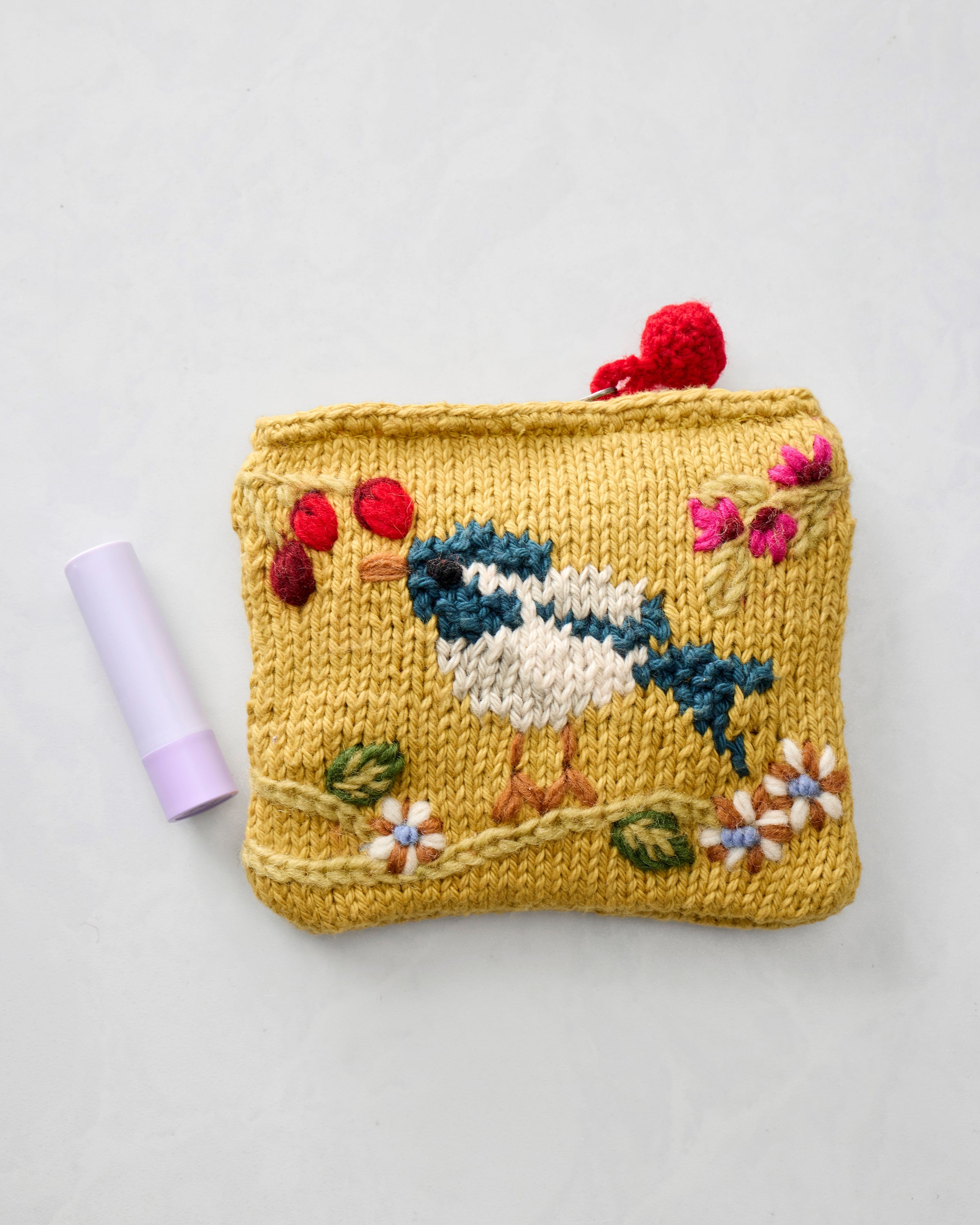 Bird & Blossom - Bird Pouch - Yellow