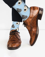 Blue Multi - Men's Oyster Socks - Real Sic