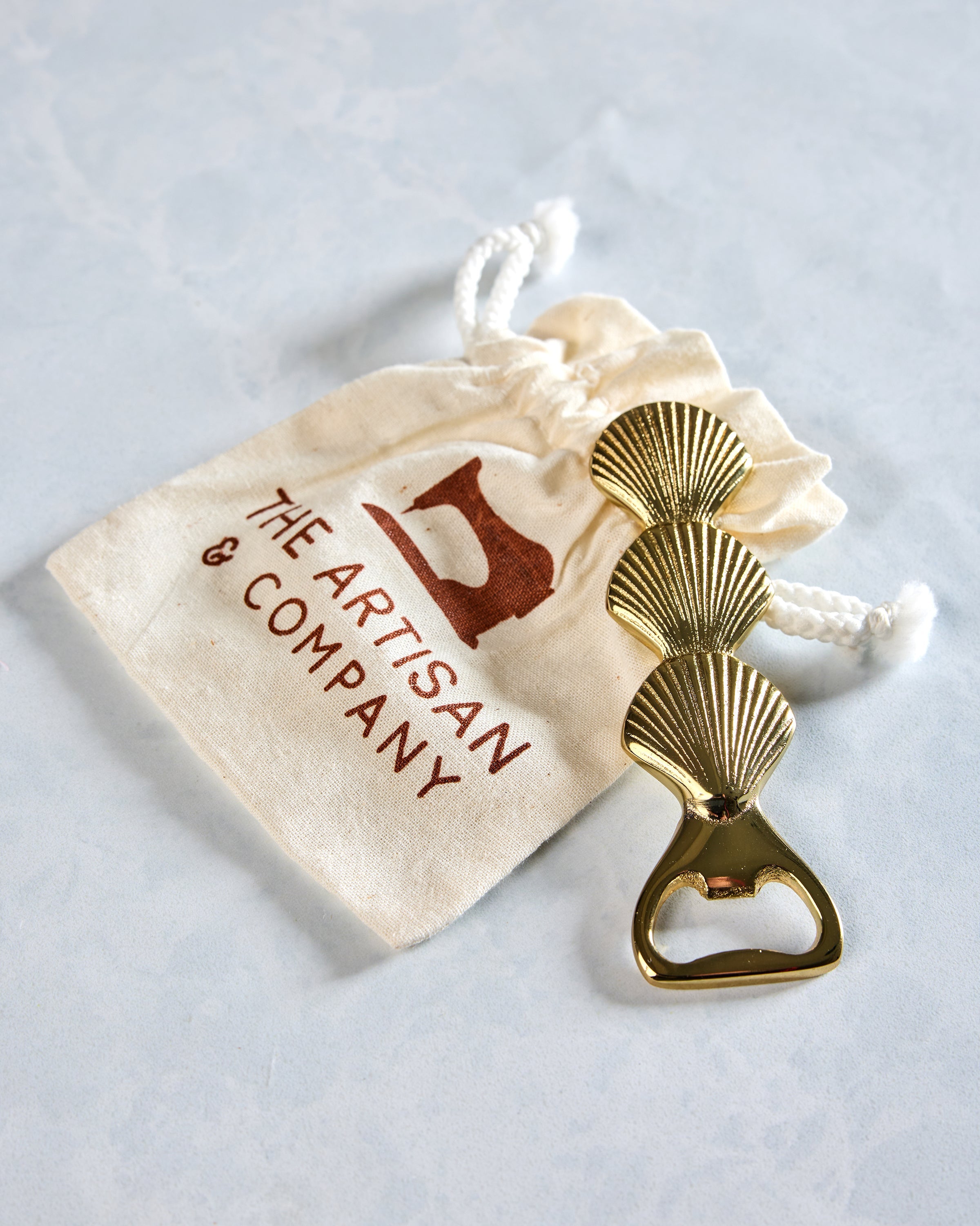 Brass - Brass Seashell Bottle Opener - The Artisan and Company