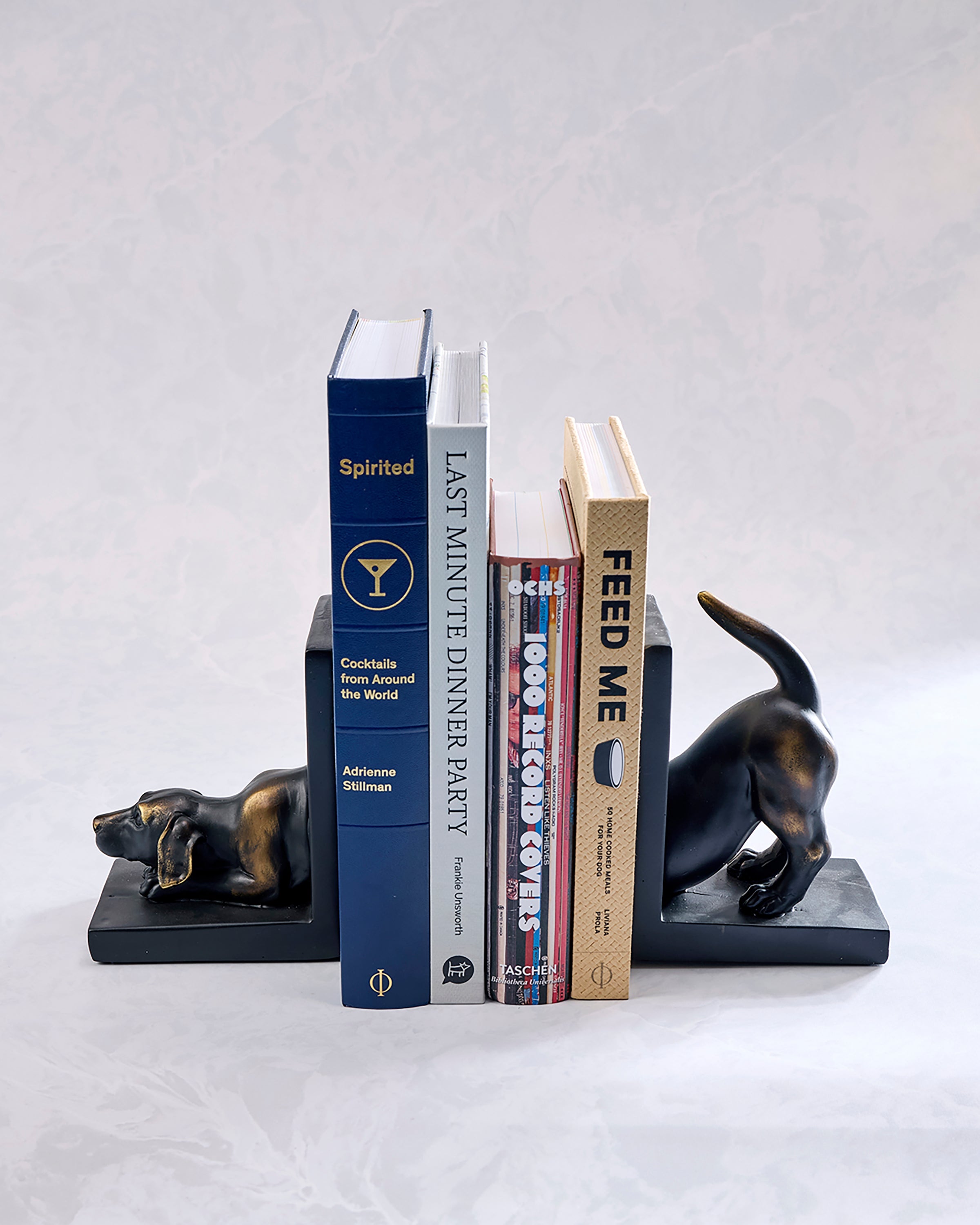 Bronze Patina - Labrador Dog Bookend Set - Dayna B