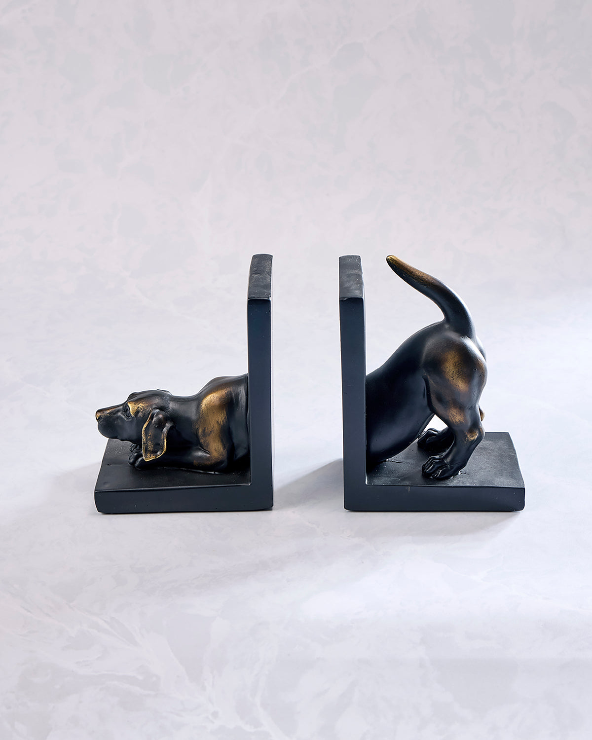 Bronze Patina - Labrador Dog Bookend Set - Dayna B