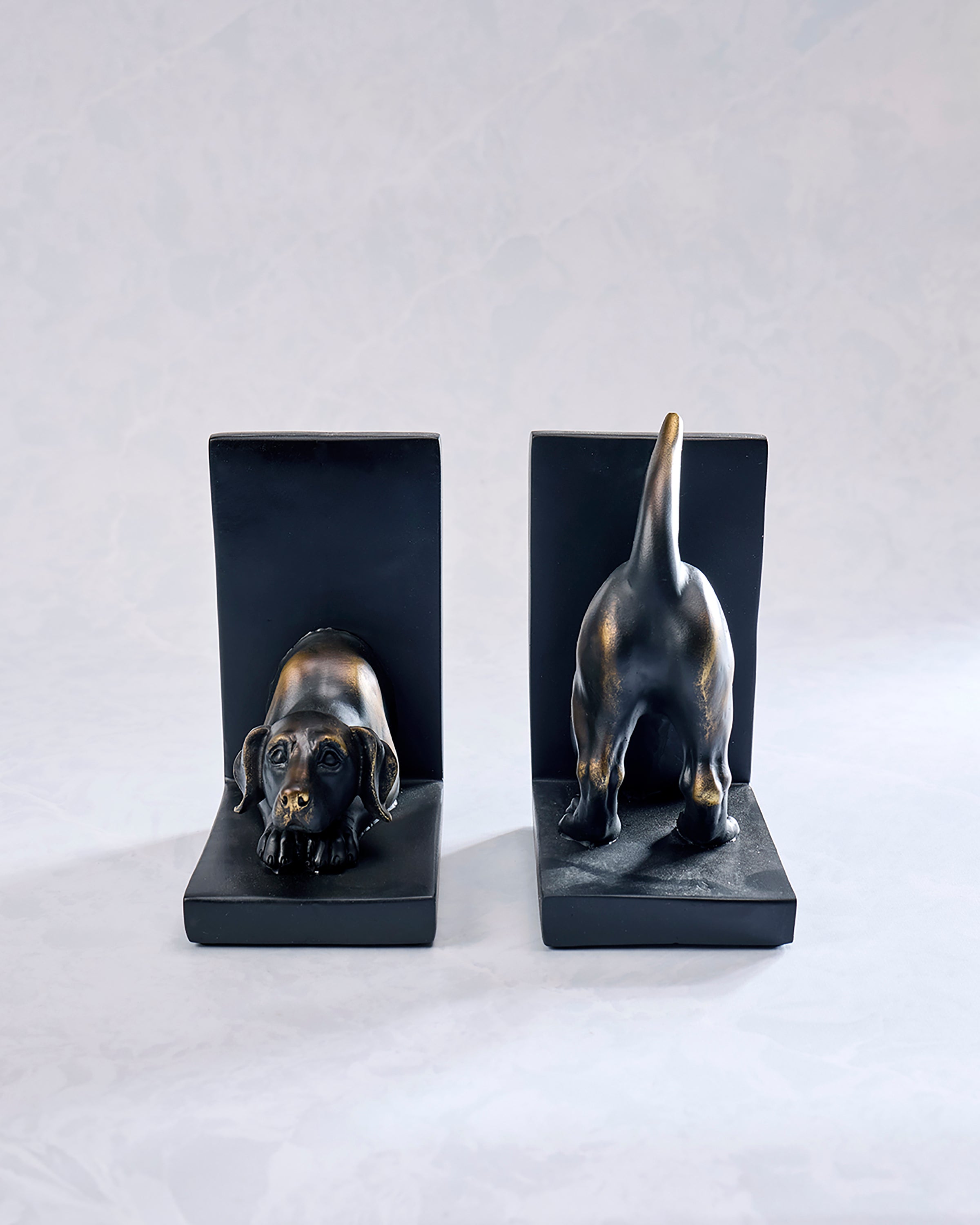 Bronze Patina - Labrador Dog Bookend Set - Dayna B