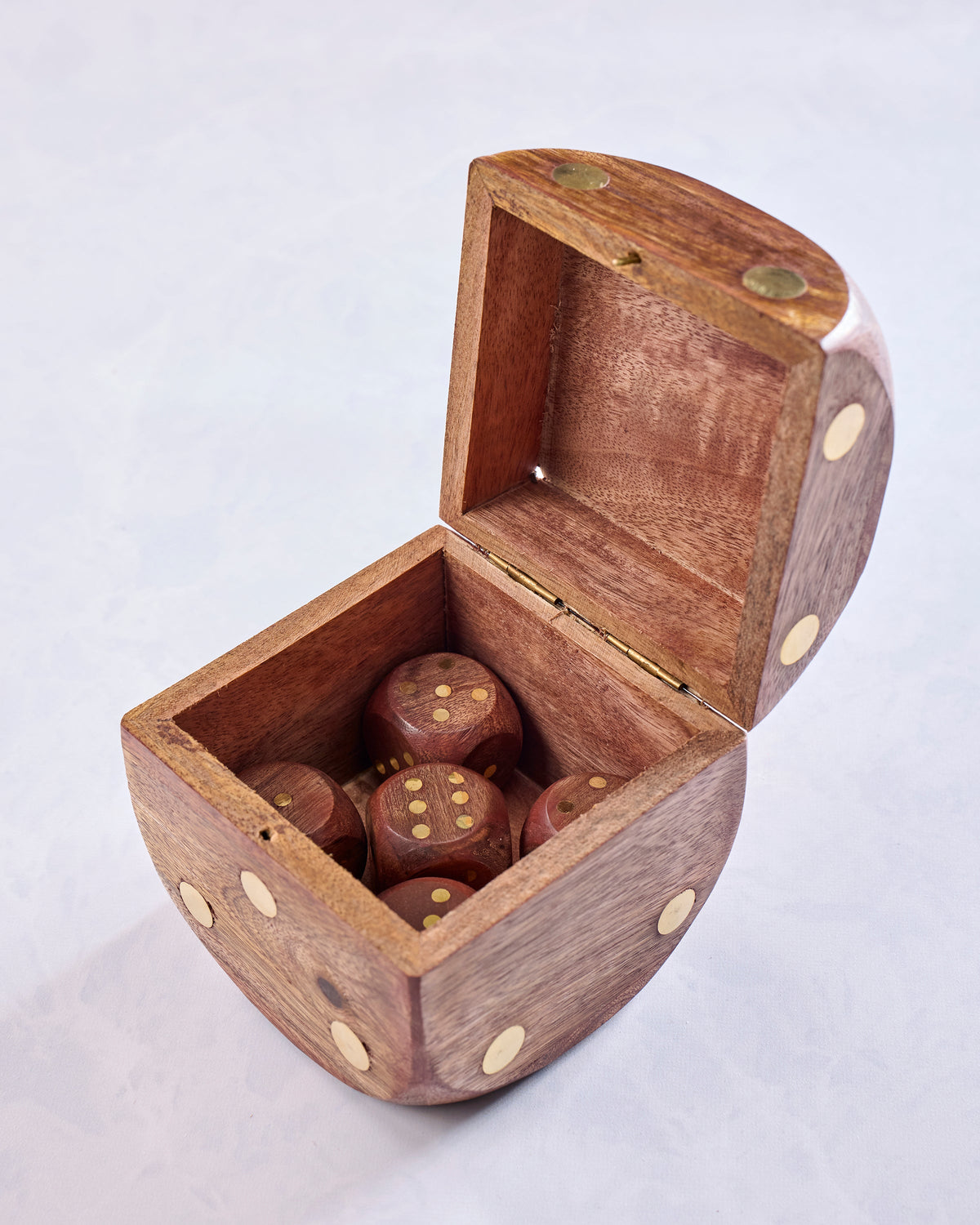 Brown - Dice Shaped Game Set - Sagebrook Home